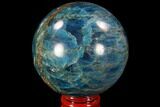 Bright Blue Apatite Sphere - Madagascar #90197-1